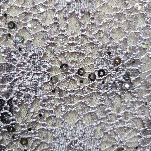 R&M Richards lilac purple open front formal sequined blazer - Picture 8 of 15